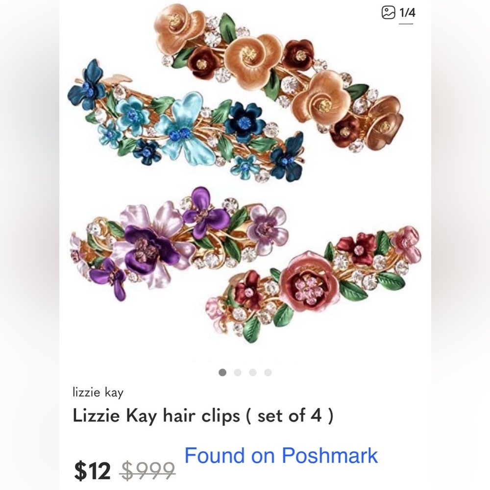 Spring & Christmas earrings; 3 Avon silvertone necklaces. 3 *FREE* hair clips! - Picture 14 of 15